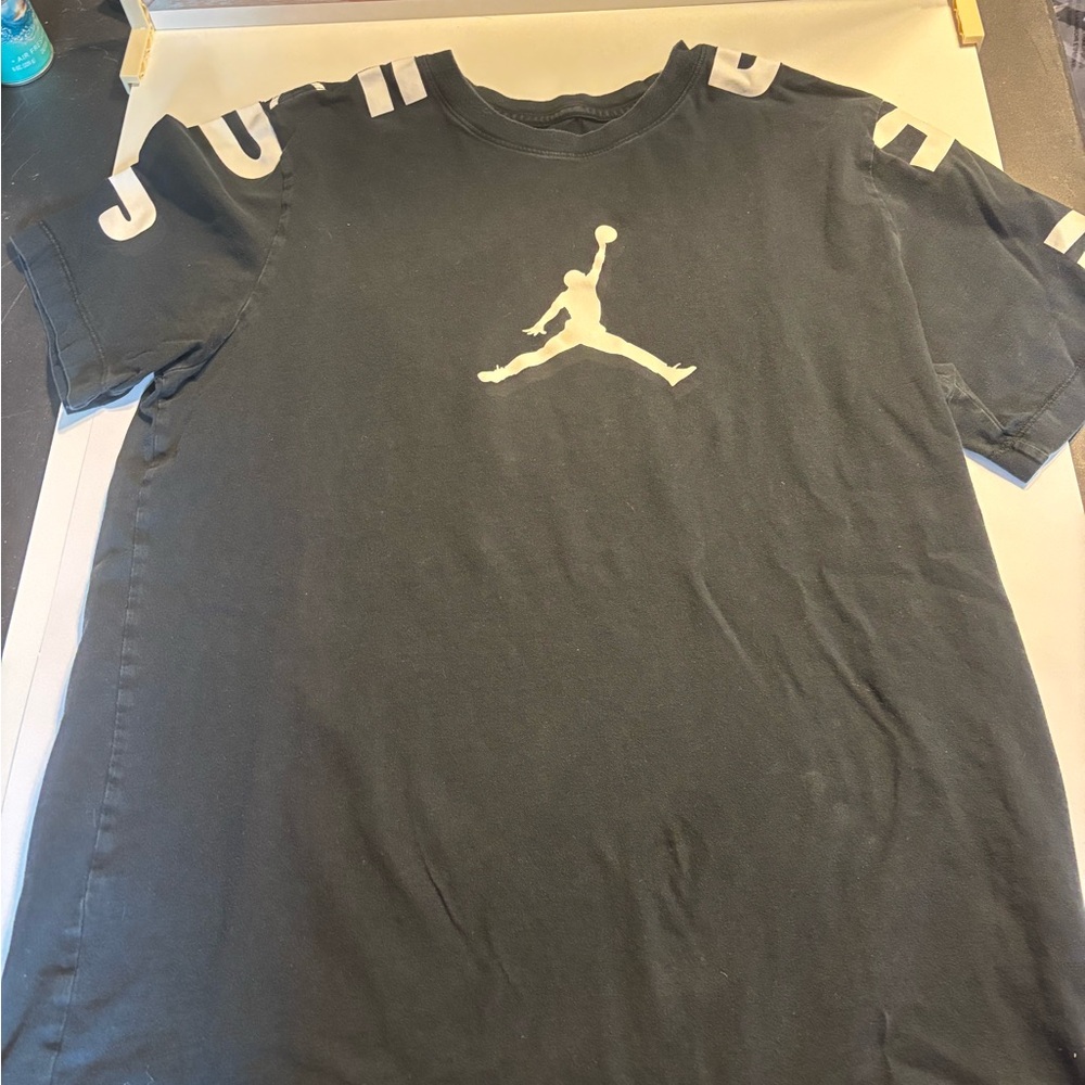 Jordan Graphic Black and White Short Sleeve T-Shirt